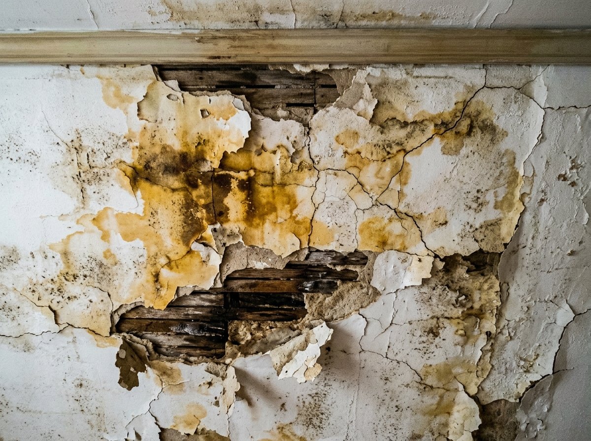 Ceiling repair before in Kannapolis NC